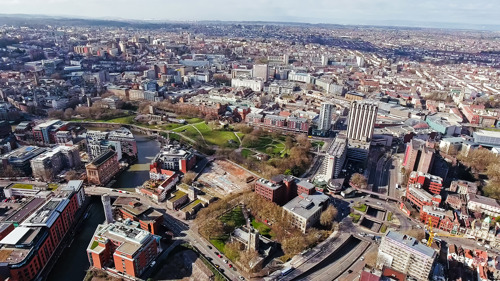 Aerial view of Bristol