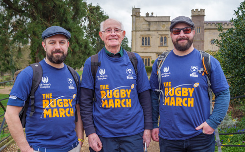 Participants at The Rugby March